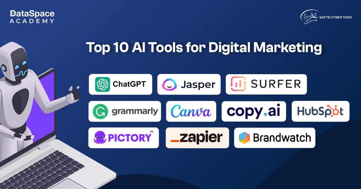 A curated list of the best AI tools for digital marketing.